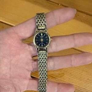 Seiko Women's Gold and Black Watch